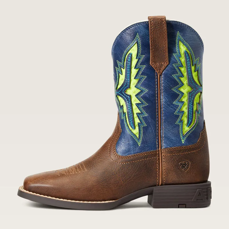 Ariat Kid's 8" Koel VentTEX Western Boot - Rowdy Dust/Indigo 10040259