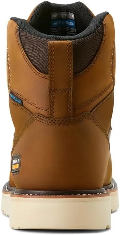 ARIAT Men's Rebar Wedge Moc 6" Waterproof Composite Toe Work Boot Industrial