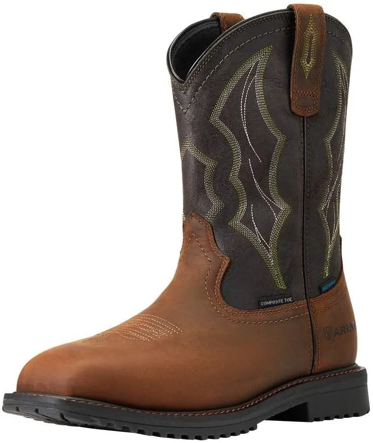 Ariat Men's RigTek Wide Square Toe Waterproof Composite Toe Work Boot