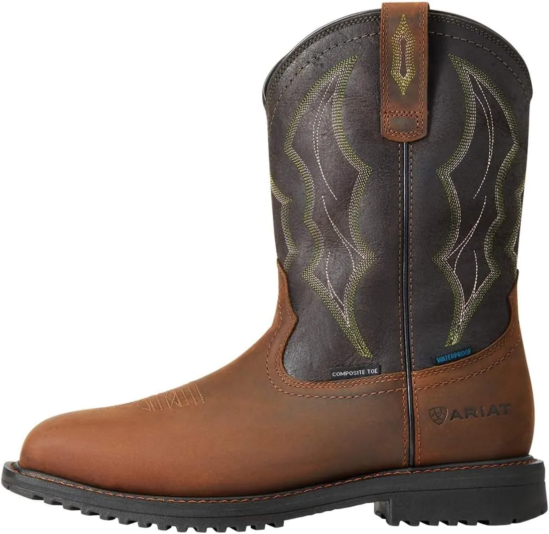 Ariat Men's RigTek Wide Square Toe Waterproof Composite Toe Work Boot