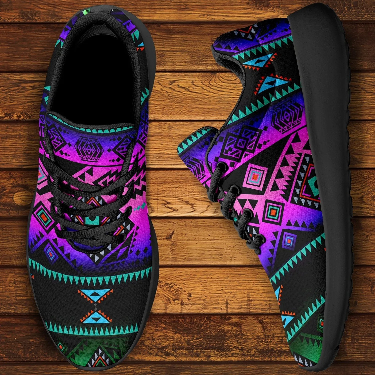 California Coast Sunrise Ikkaayi Sport Sneakers