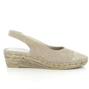 Calzanor 1920 Beige Slingback Espadrilles