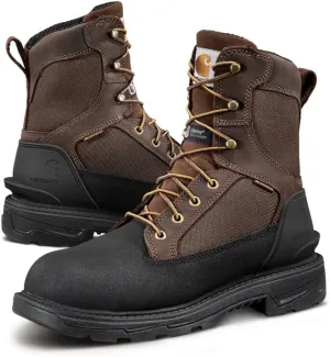 Carhartt Men's Ironwood Waterproof Insulated 8" Alloy Toe Work Boot