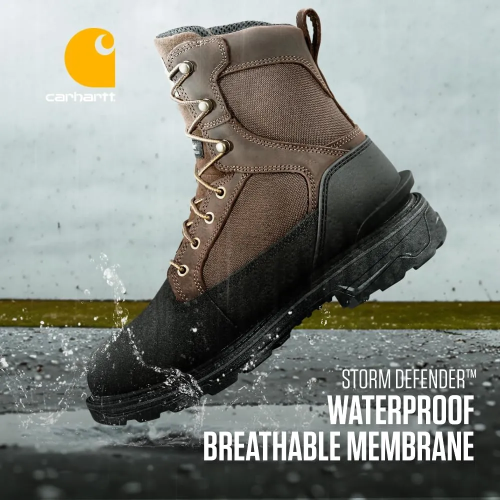 Carhartt Men's Ironwood Waterproof Insulated 8" Alloy Toe Work Boot