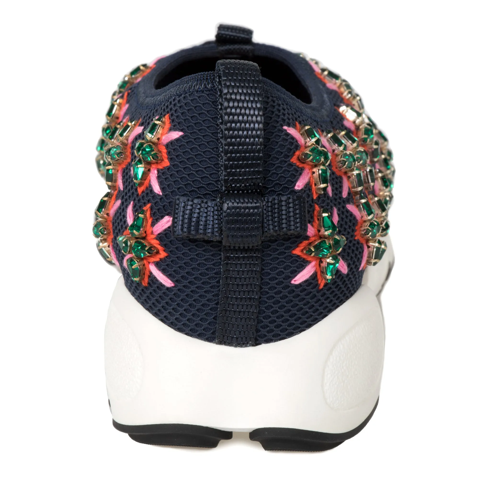 Christian Dior Blue and Rose Flower Fusion Sneakers
