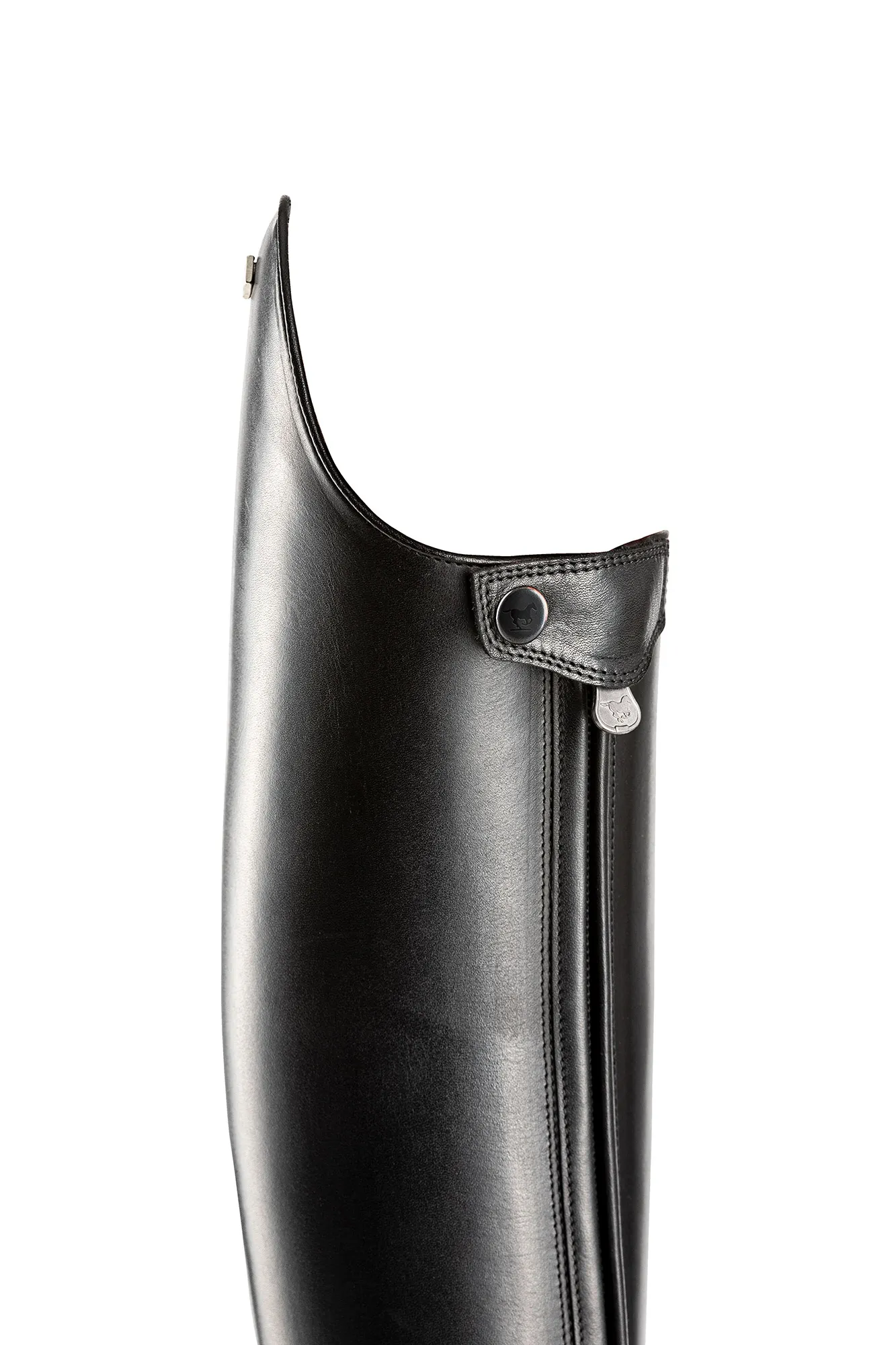 DeNiro Bellini Custom Dressage Boots Brushed Black with Bordeaux and Jet Crystals