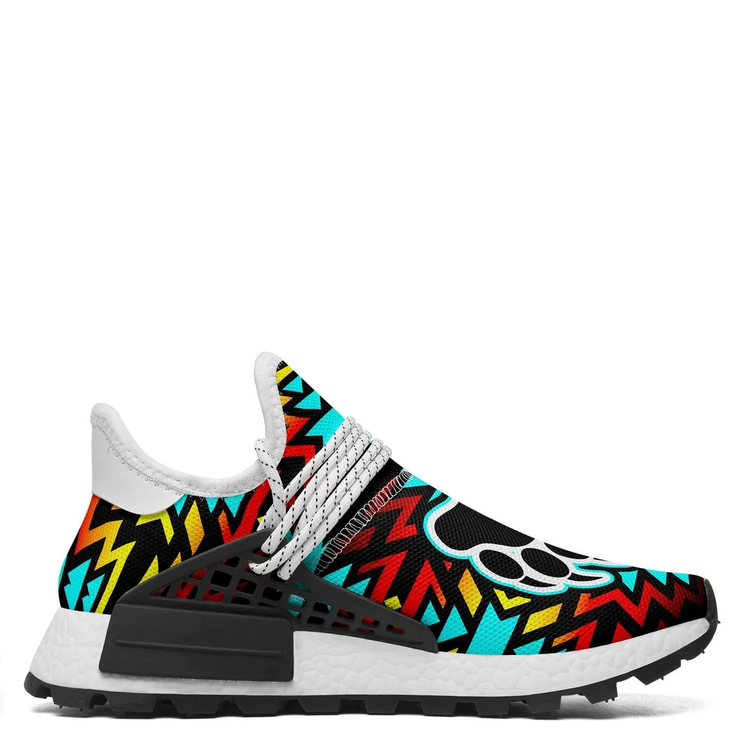 Fire Colors and Turquoise Bearpaw Okaki Sneakers