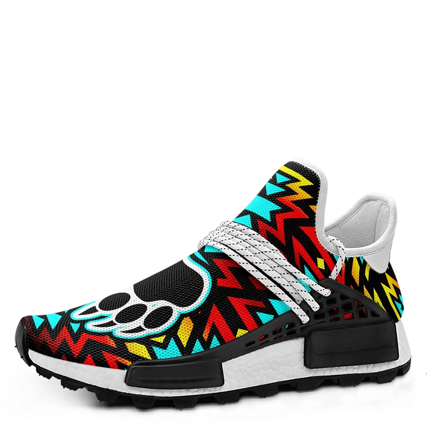 Fire Colors and Turquoise Bearpaw Okaki Sneakers