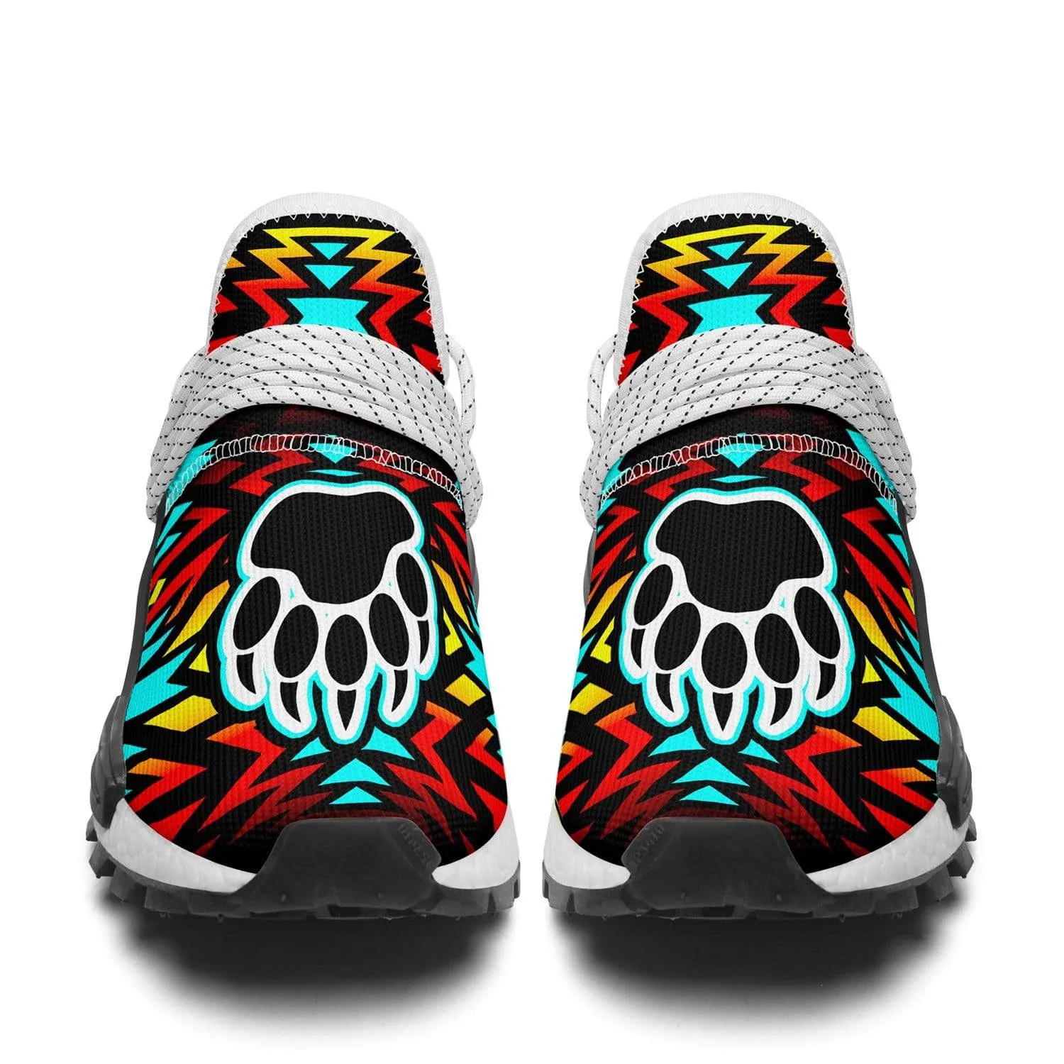 Fire Colors and Turquoise Bearpaw Okaki Sneakers