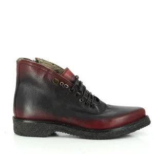 Forte W155282 Burgundy Lace-Up Boots