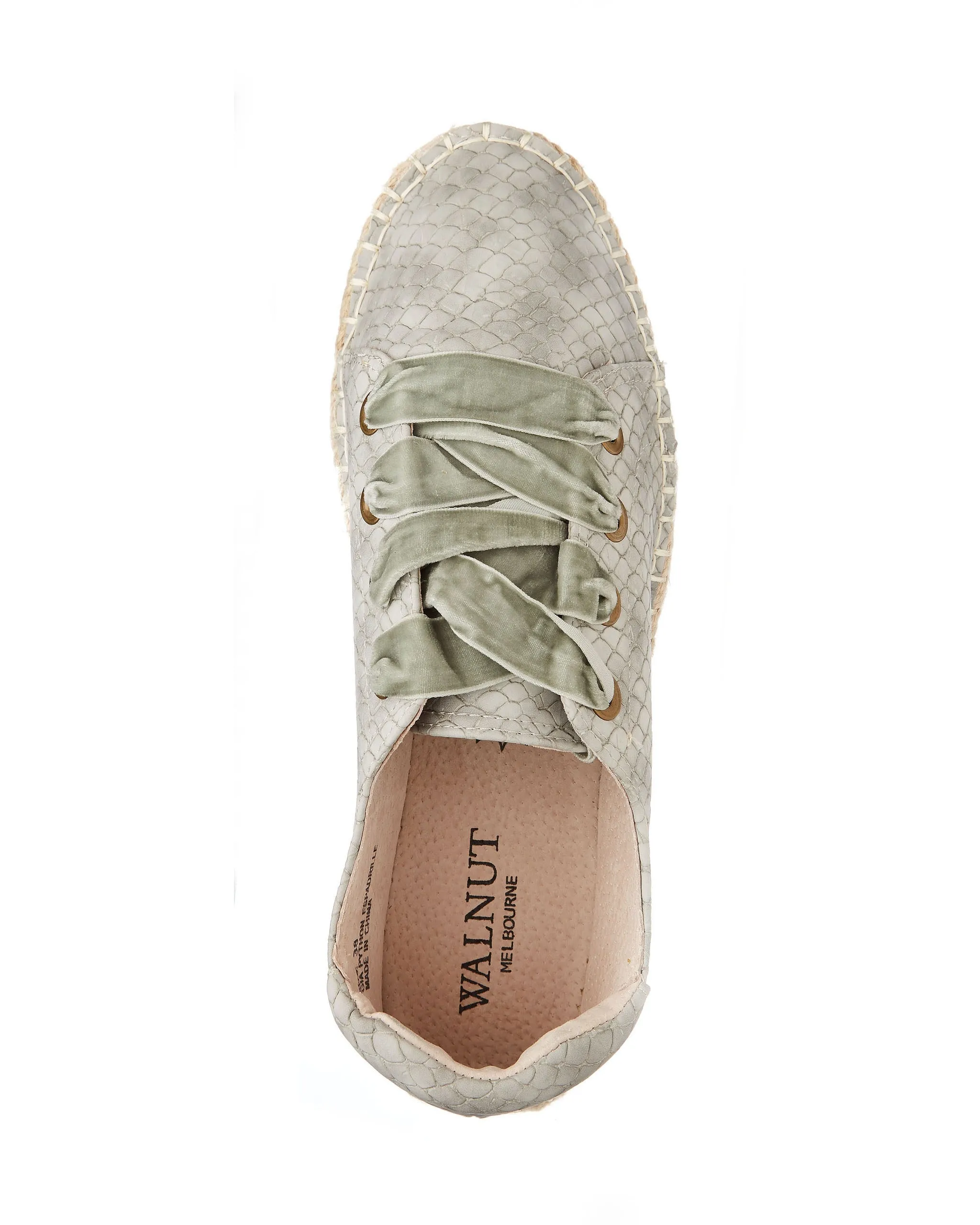 Gia Python Espadrille Dove