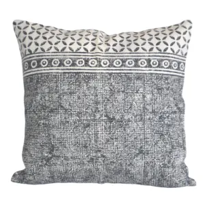 Hand Made Geometrical Block Print Cotton Dari Cushion Cover 65cm