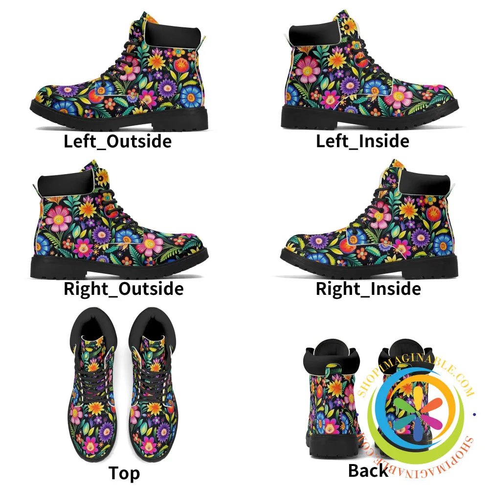 Happy Floral Women's Boots