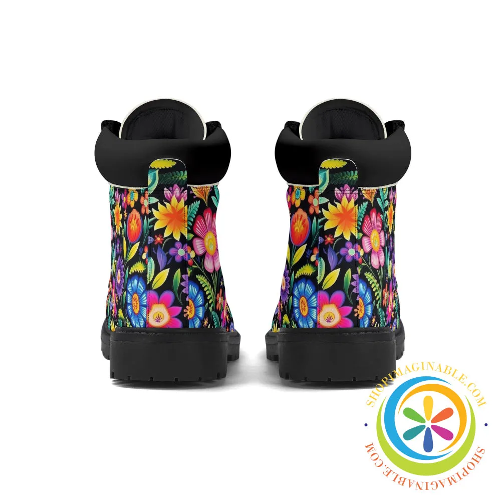 Happy Floral Women's Boots