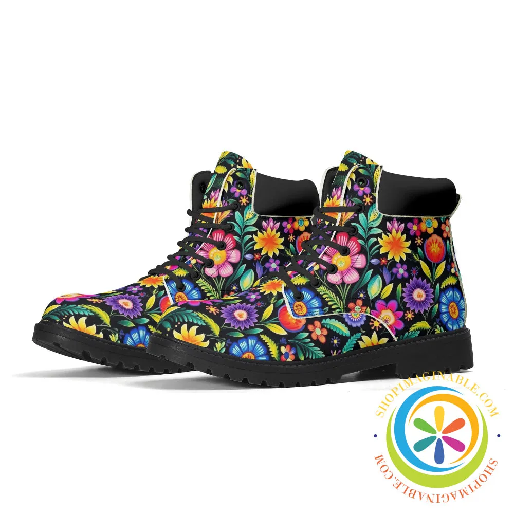 Happy Floral Women's Boots