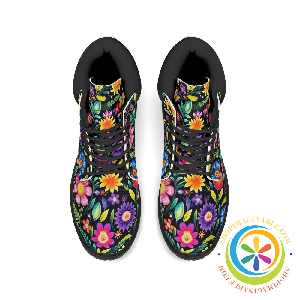 Happy Floral Women's Boots