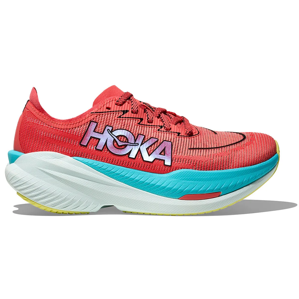 Hoka Mach X 2 Running Shoes - Mens - Grapefruit/Electric Coral