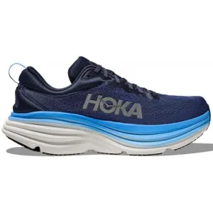 Hoka Mens Bondi 8 (D) Running Shoe - Outerspace/All Aboard