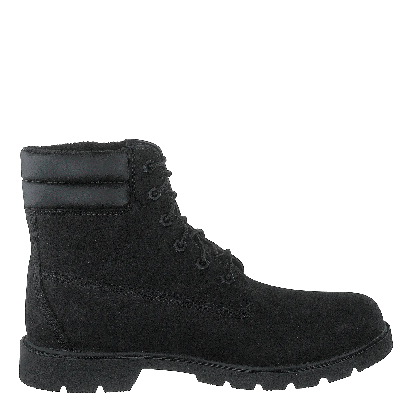 Linden Woods 6in Faux Fur Line Jet Black