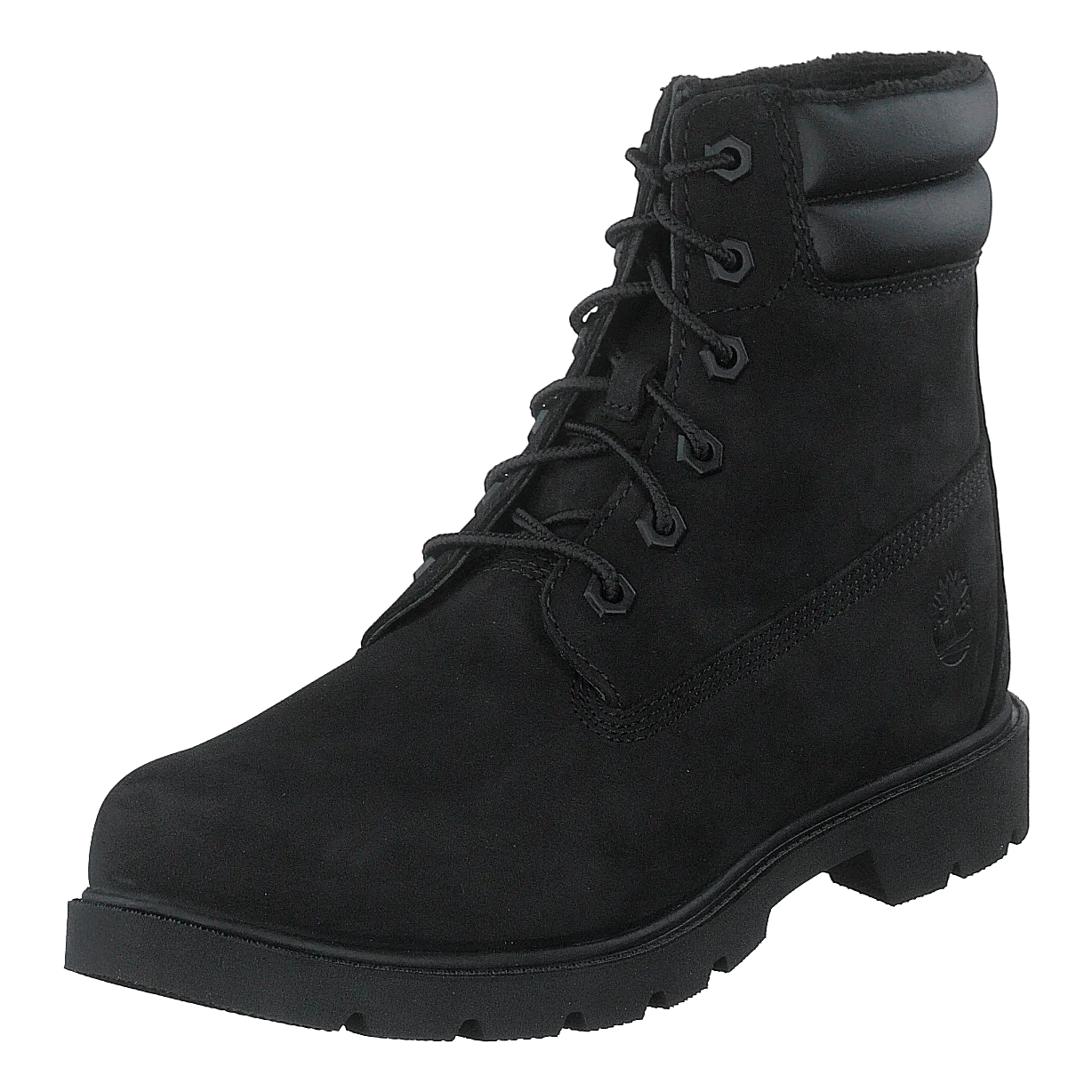 Linden Woods 6in Faux Fur Line Jet Black