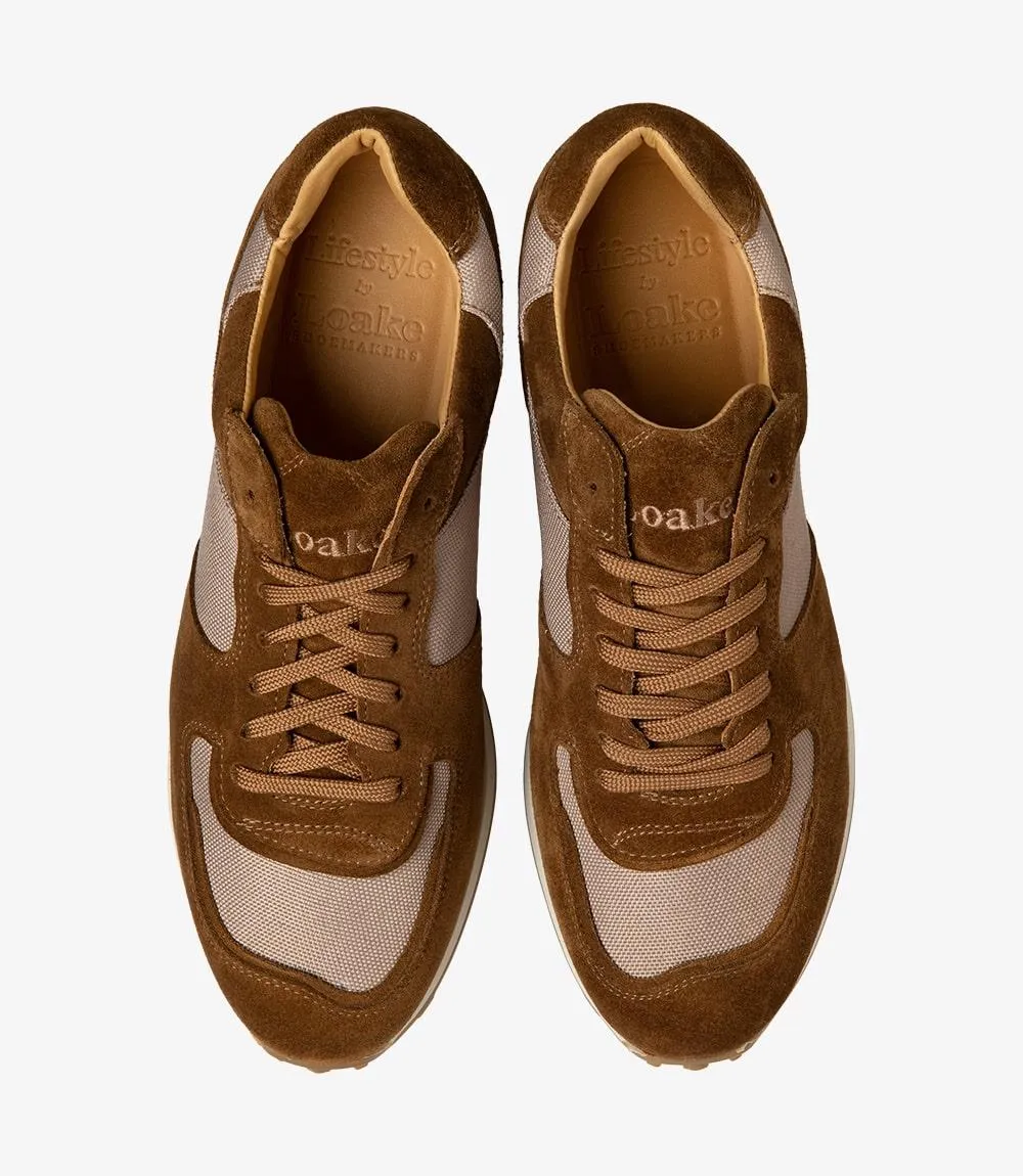 LOAKE FOSTER TAN SNEAKER RUBBER SOLE F-MEDIUM