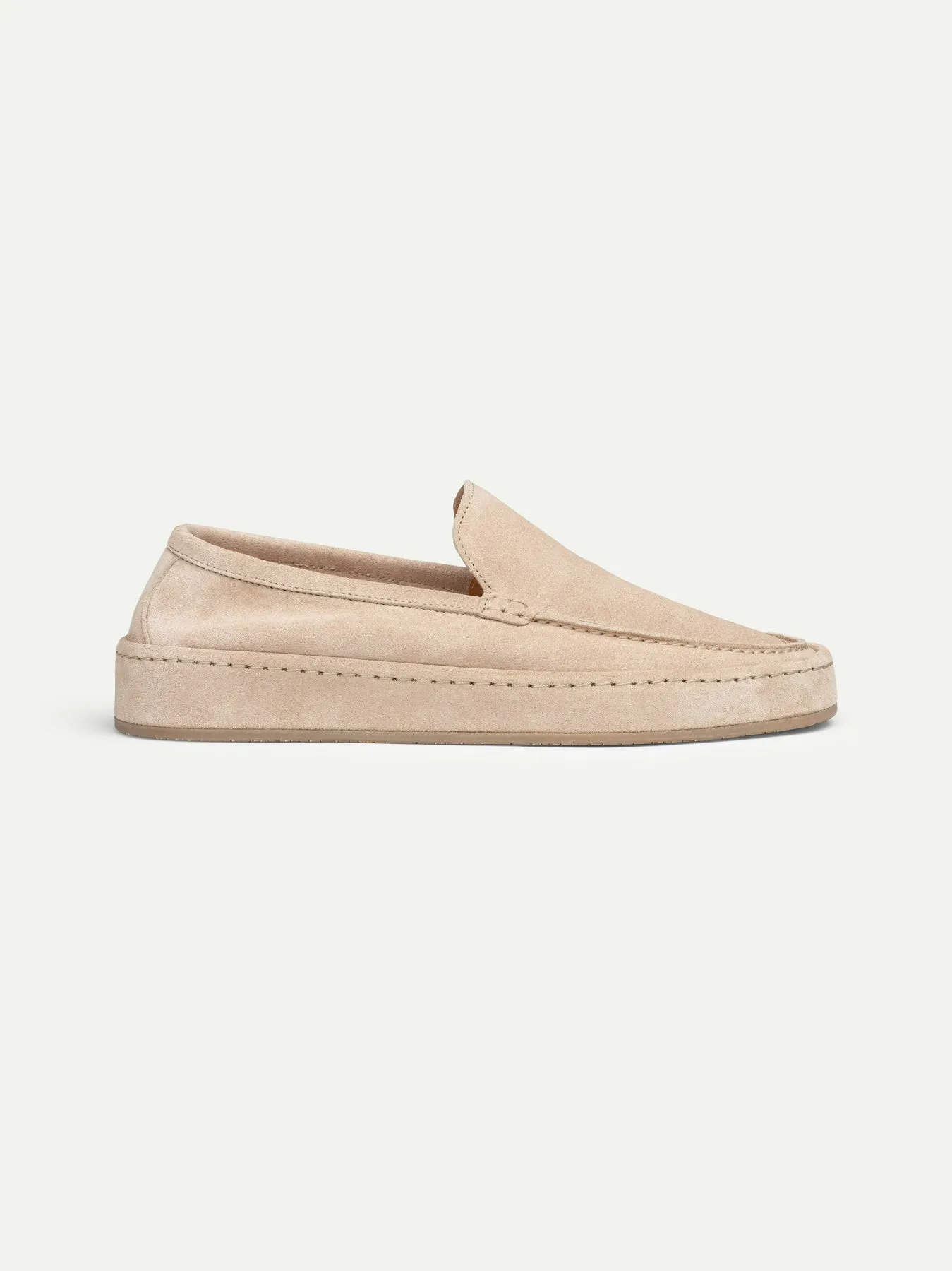 Luxury Edition - Artisian Made Cream Italian Suede Freya Calm Loafers - AW24