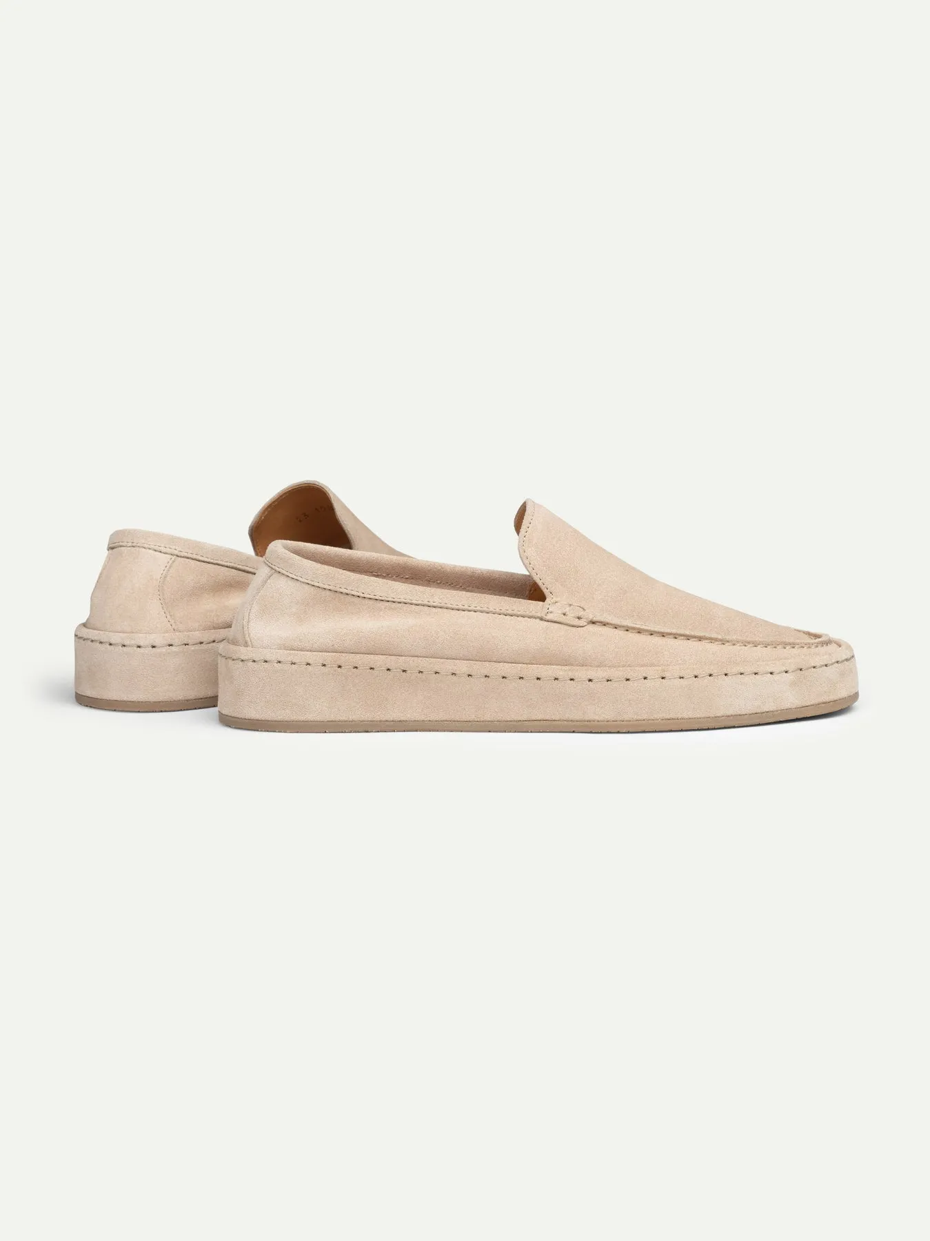 Luxury Edition - Artisian Made Cream Italian Suede Freya Calm Loafers - AW24