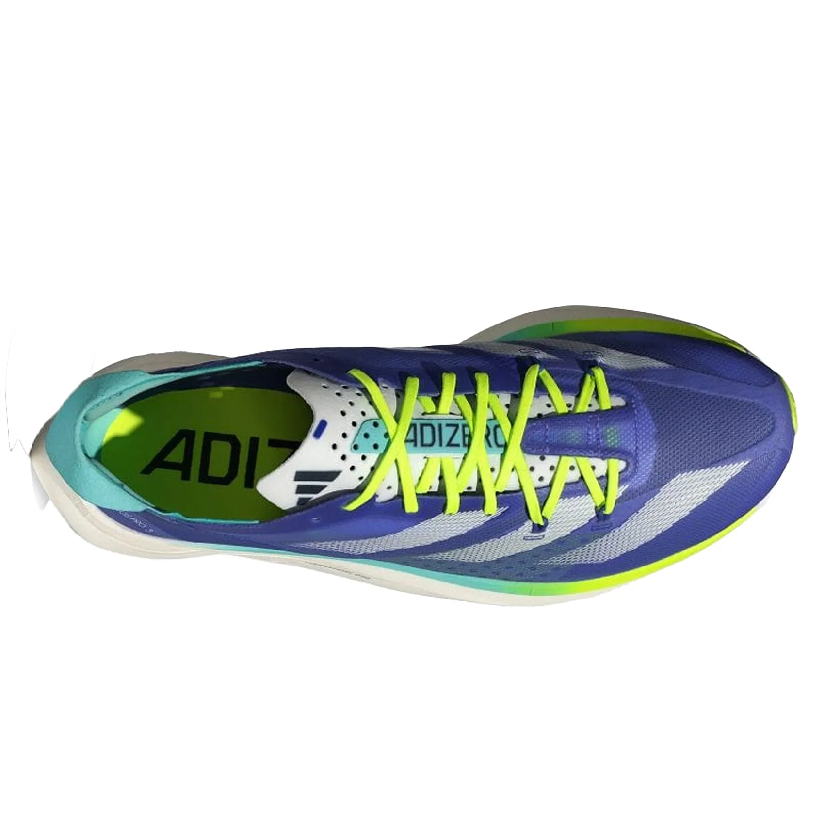 Mens Adidas Adizero Adios Pro 3 - Cobalt Blue / Zero Metallic / Lucid Lemon