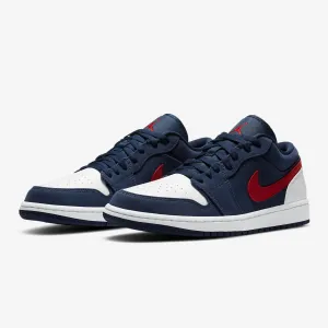 Men's Air Jordan 1 Low SE "USA" (Midnight Navy/White/University Red)(CZ8454-400)