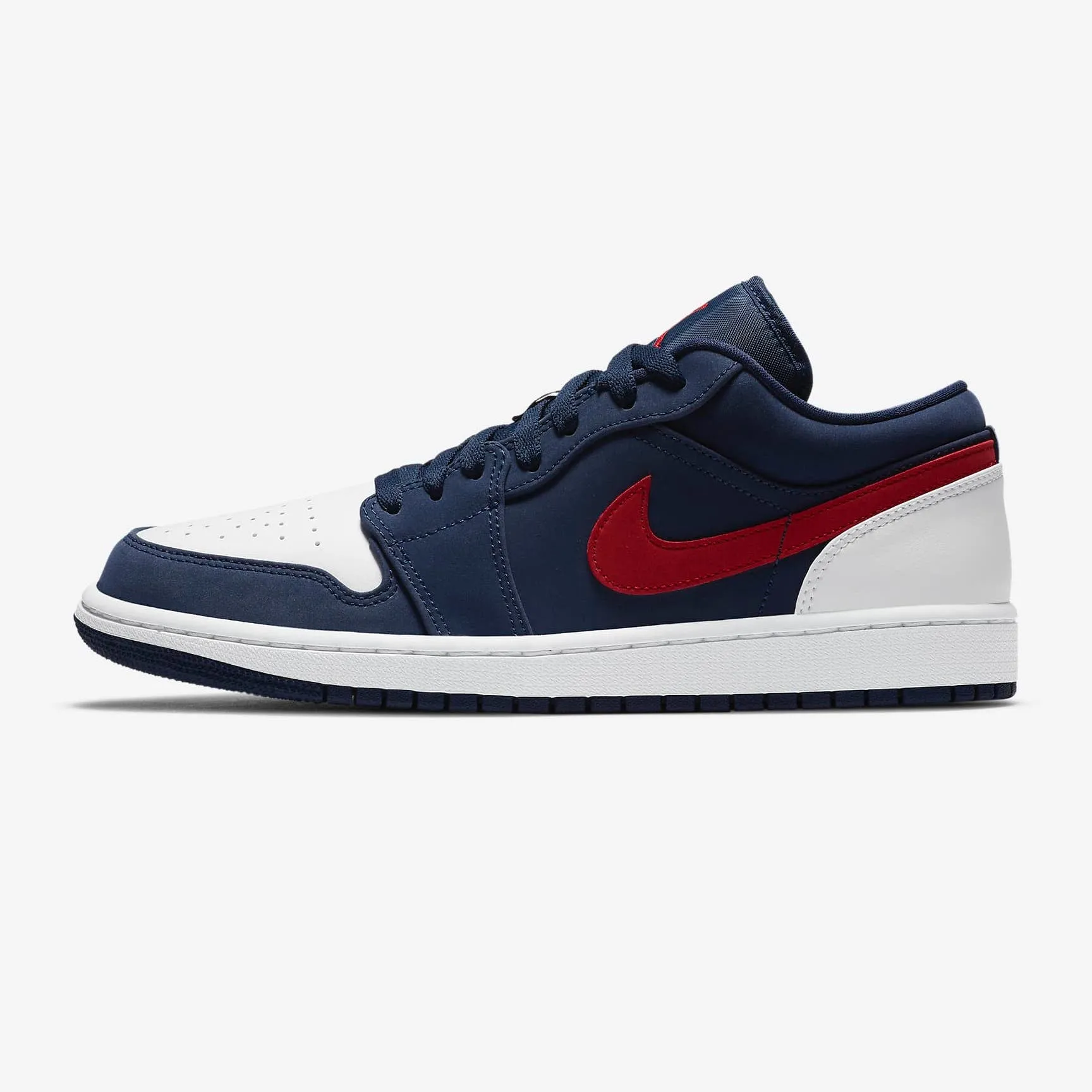 Men's Air Jordan 1 Low SE "USA" (Midnight Navy/White/University Red)(CZ8454-400)