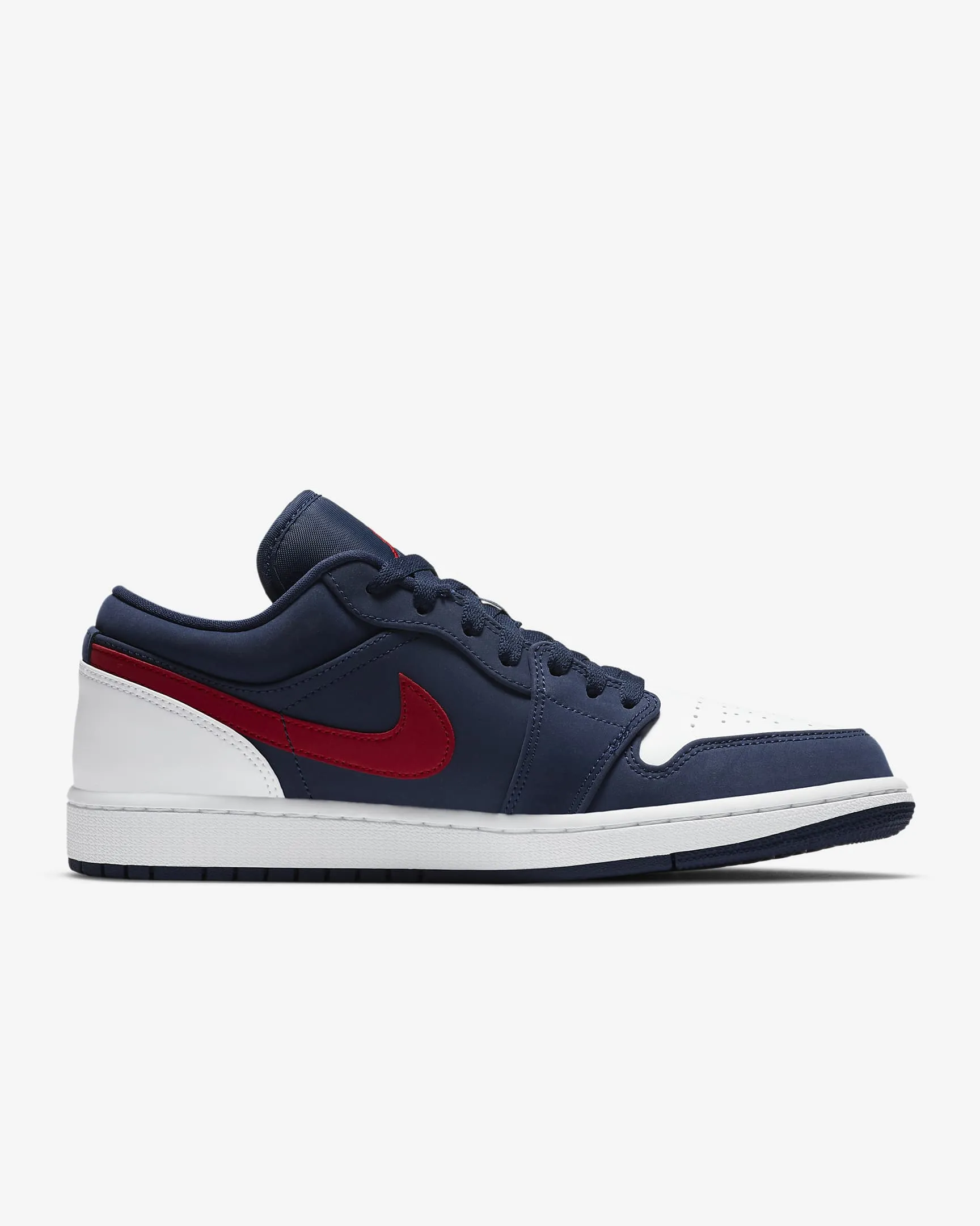 Men's Air Jordan 1 Low SE "USA" (Midnight Navy/White/University Red)(CZ8454-400)