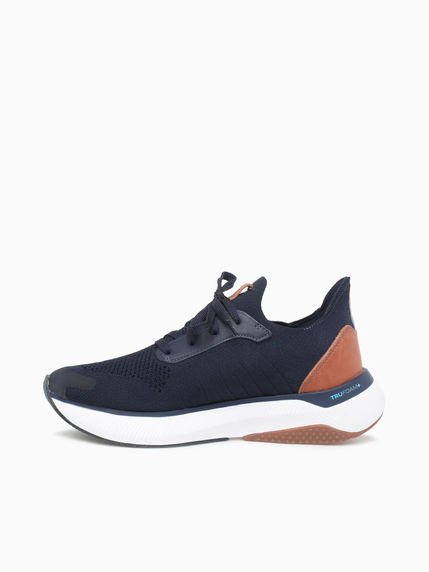 Miles Knit Laceup Navy Knit