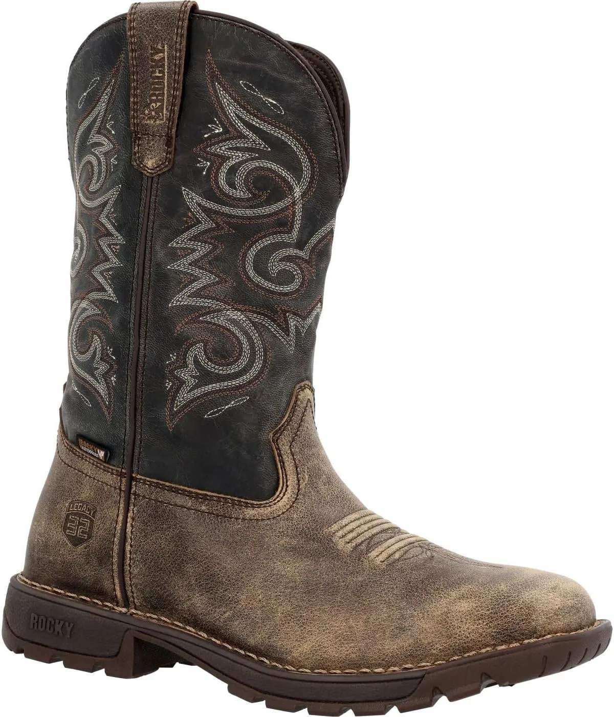 ROCKY Legacy 32 Waterproof Pull-On Boot, Brown, Size 9(M)