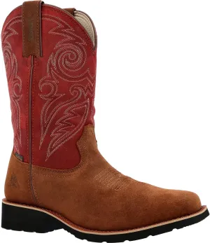 ROCKY MonoCrepe 12 Waterproof Western Boot, Cabernet, Size 12(M)