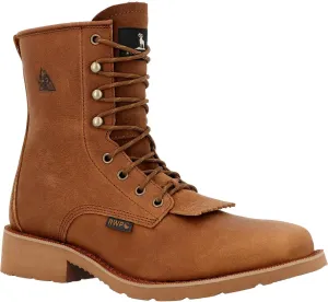 ROCKY MonoCrepe 8 Waterproof Western Boot, Cognac, Size 8(M)