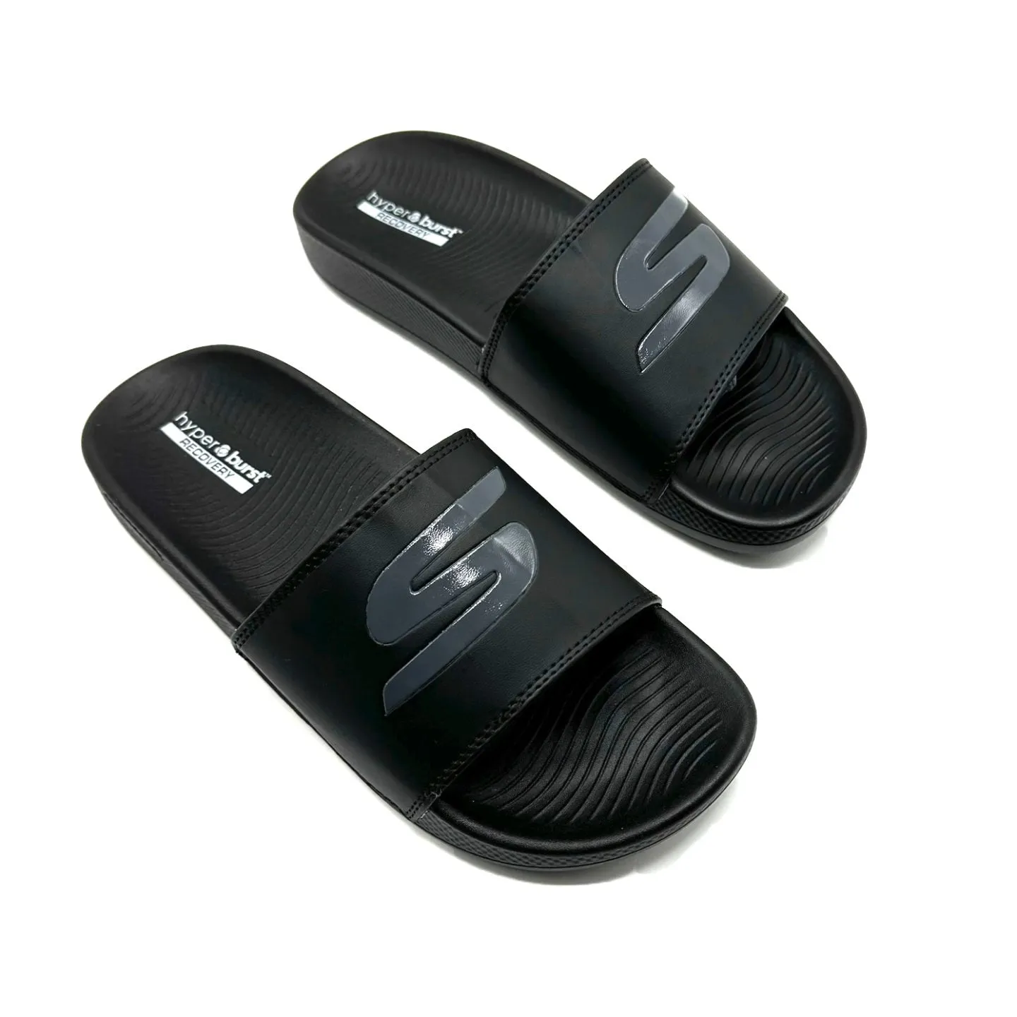 Skechers Hyper Burst Memory Foam Slide Black