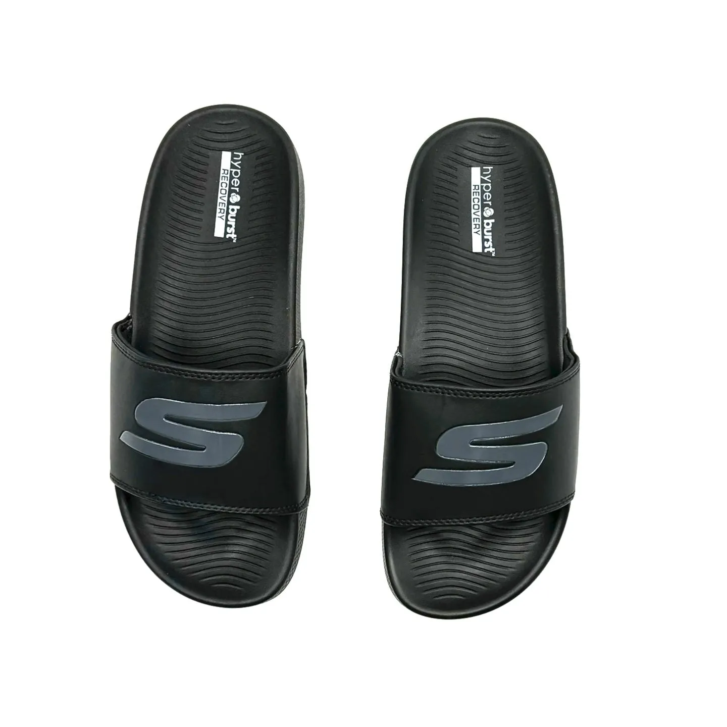 Skechers Hyper Burst Memory Foam Slide Black