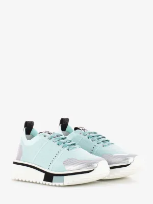 Sneakers F65 knit celeste