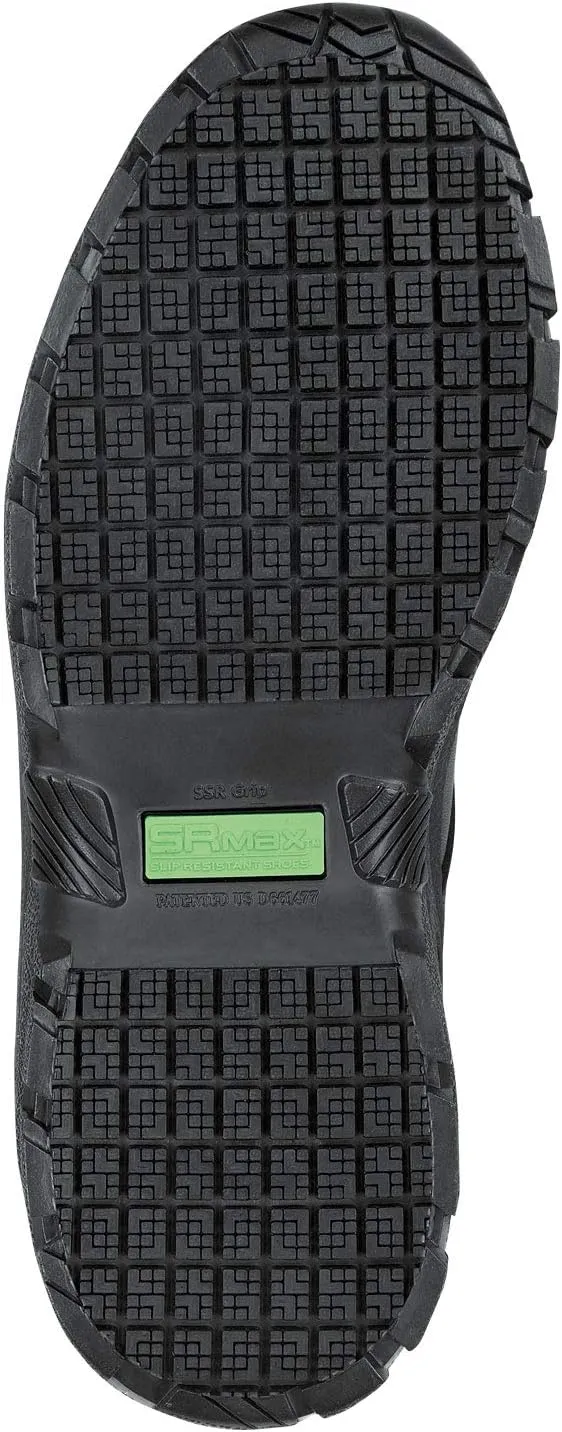 SR Max Rockledge, Men's, Black, Oxford Style, Steel Toe, EH, Slip Resistant Work Shoe