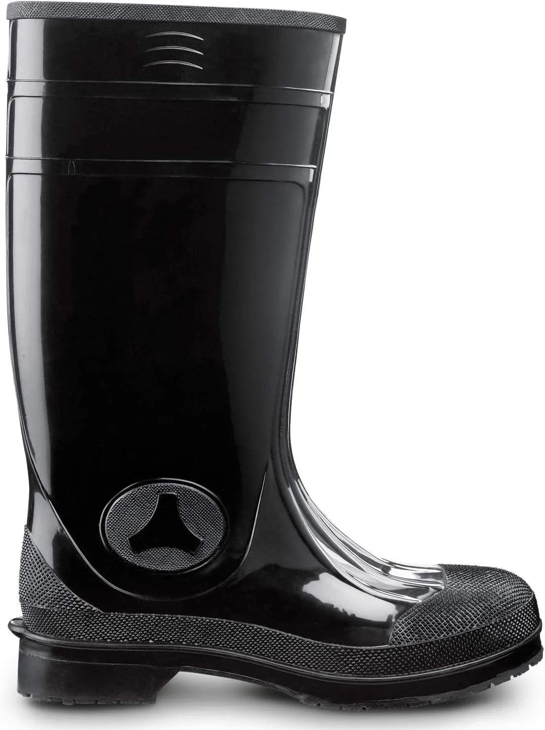 SR Max Seward, Unisex, Black, Steel Toe, EH, Waterproof, Slip Resistant 16 Inch PVC Work Boot