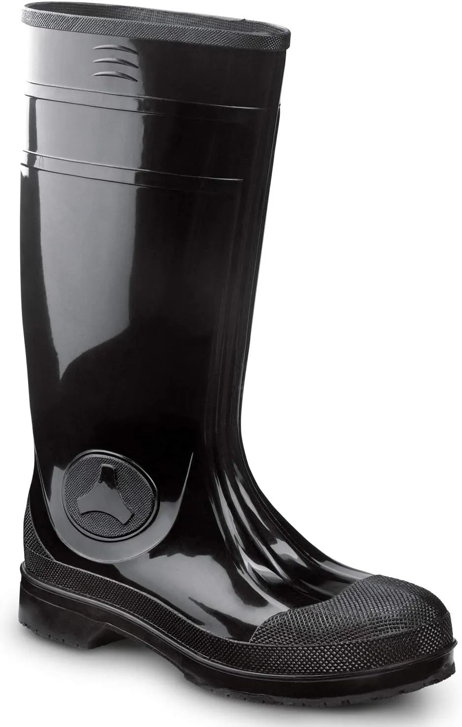 SR Max Seward, Unisex, Black, Steel Toe, EH, Waterproof, Slip Resistant 16 Inch PVC Work Boot