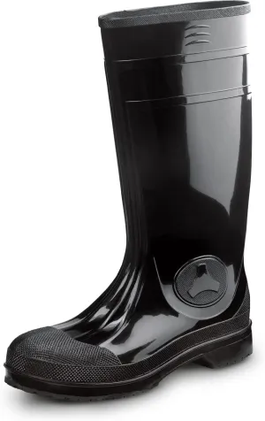 SR Max Seward, Unisex, Black, Steel Toe, EH, Waterproof, Slip Resistant 16 Inch PVC Work Boot