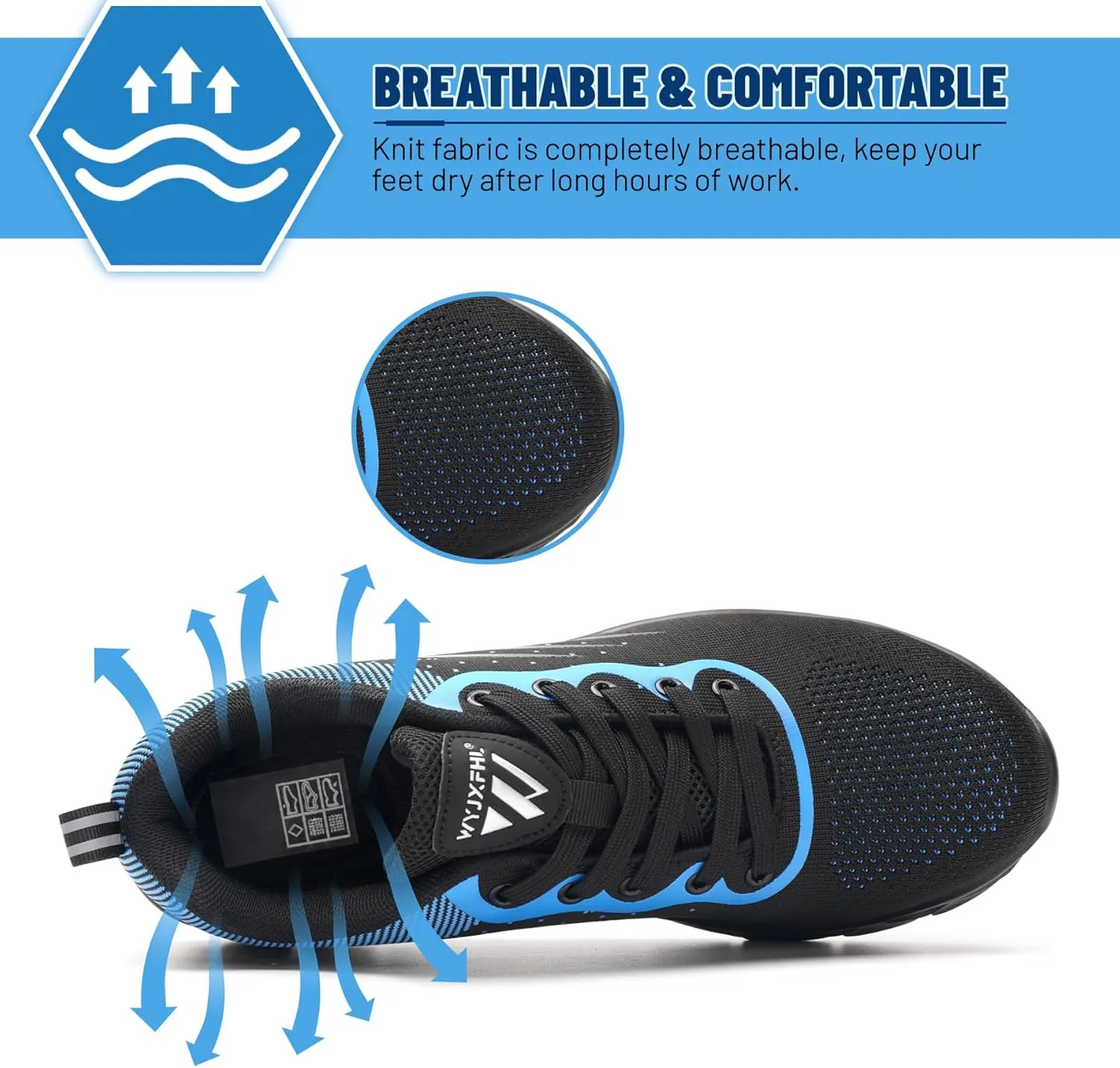 Steel Toe Shoes for Men Women Puncture Proof Safety Shoes Comfortable Breathable Fashion Construction Working Shoes