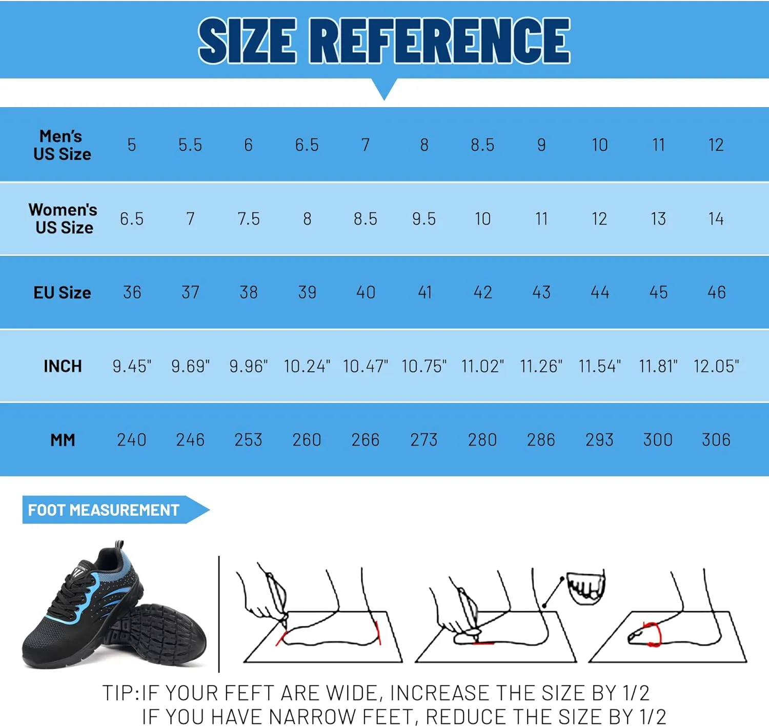 Steel Toe Shoes for Men Women Puncture Proof Safety Shoes Comfortable Breathable Fashion Construction Working Shoes