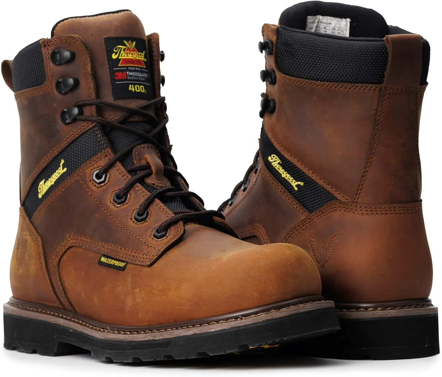 Thorogood Men's Job Site Series Waterproof/Insulated 8, Safety Toe Boot