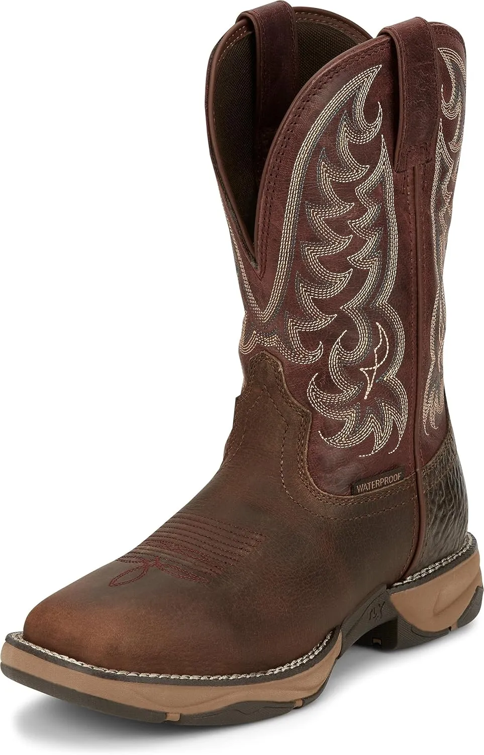 Tony Lama Womens Josey 10 Inch Waterproof Composite Toe Work Safety Shoes Casual - Brown