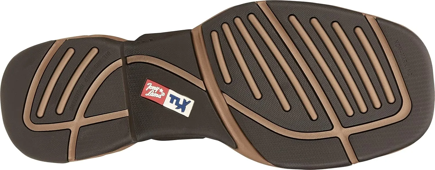 Tony Lama Womens Josey 10 Inch Waterproof Composite Toe Work Safety Shoes Casual - Brown