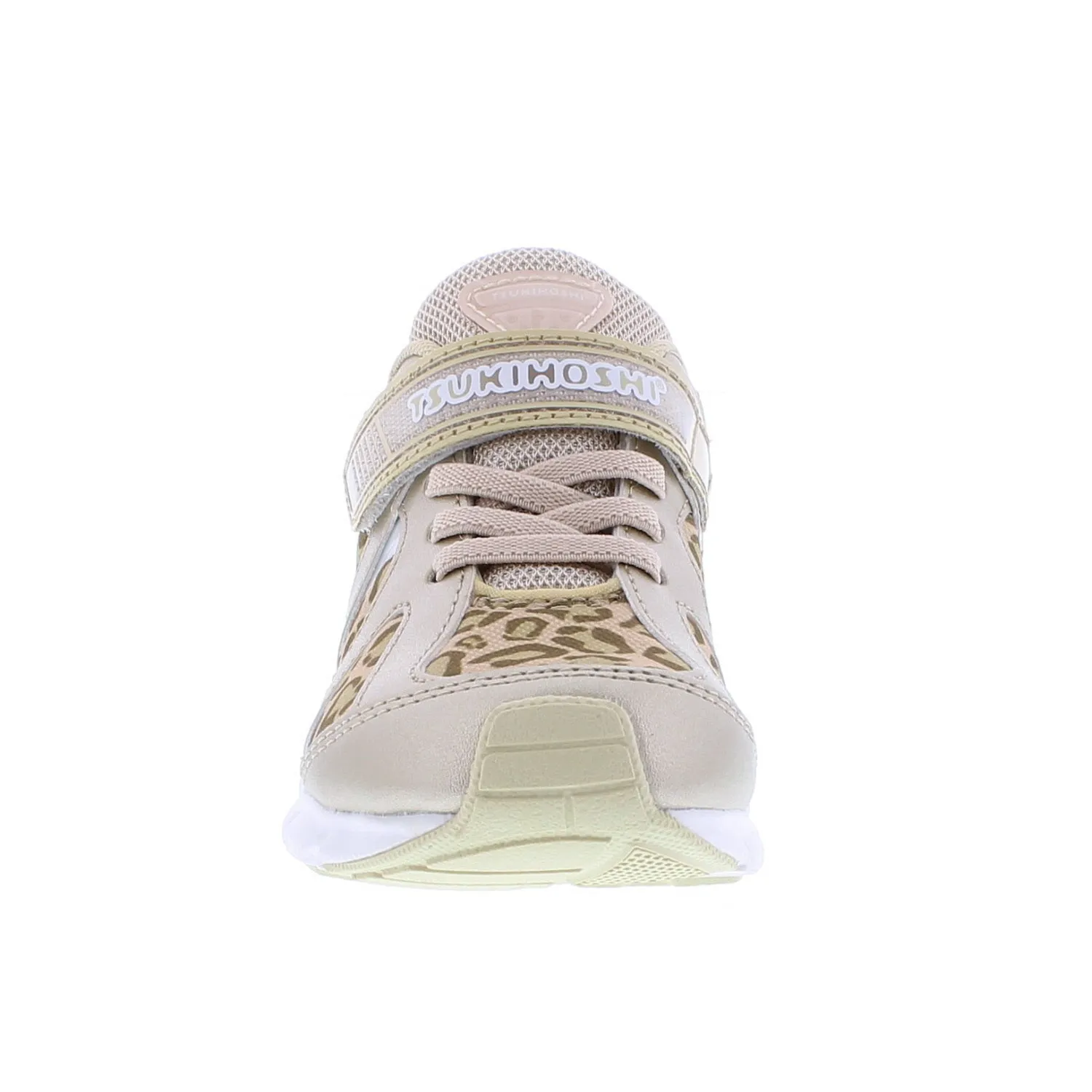 Tsukihoshi Rainbow | Gold/Leopard Kids Sneakers