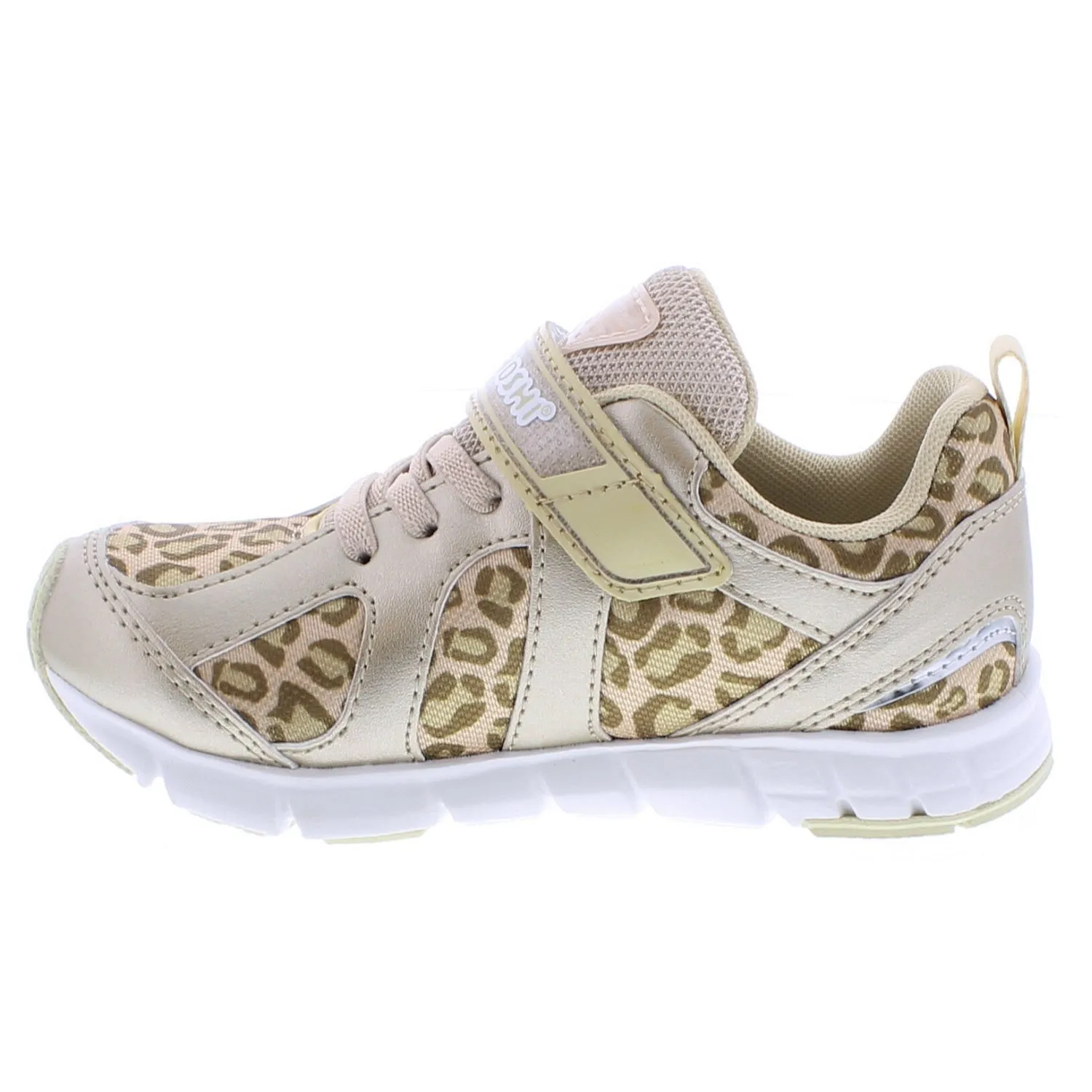 Tsukihoshi Rainbow | Gold/Leopard Kids Sneakers