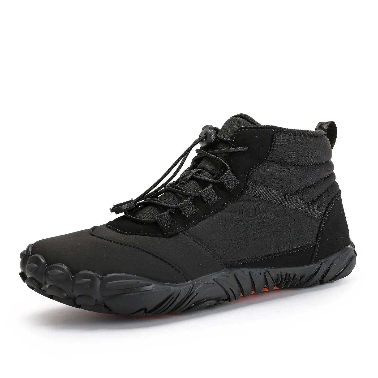 Unisex Waterproof Winter Barefoot Hiking Boots - Warm, Non-Slip Ankle Snow Shoes